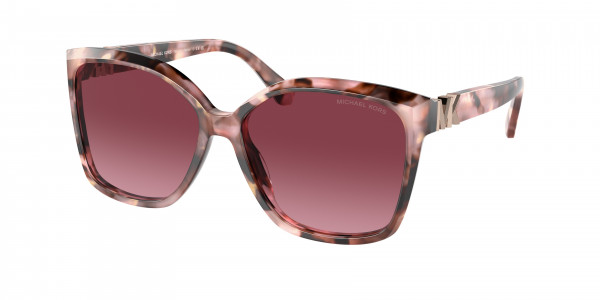 Michael Kors MK2201 MALIA Sunglasses, 39468H MALIA PINK PEARLIZED TORTOISE (PINK)