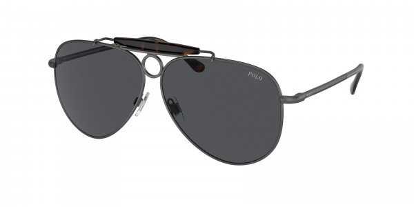 Polo PH3149 Sunglasses, 930787 SEMISHINY DARK GUNMETAL GREY (GREY)