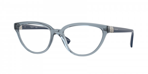 Vogue VO5517B Eyeglasses, 2966 TRANSPARENT AZURE (BLUE)