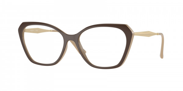 Vogue VO5522 Eyeglasses, 3101 TOP BROWN/FULL NUDE (BROWN)