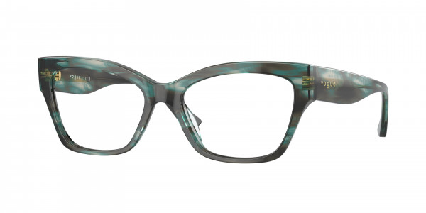 Vogue VO5523 Eyeglasses, 3088 GREEN HAVANA (GREEN)