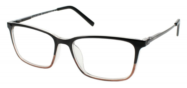 IZOD 2118 Eyeglasses, Black Fade