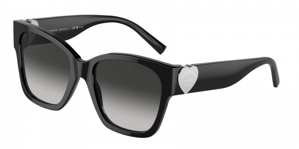 Tiffany & Co. TF4216F Sunglasses, 80013C BLACK GREY GRADIENT (BLACK)