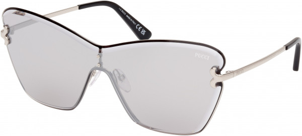 Emilio Pucci EP0218 Sunglasses, 16C - Shiny Palladium / Shiny Palladium