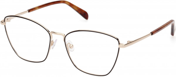 Emilio Pucci EP5243 Eyeglasses, 005 - Shiny Pale Gold / Blonde Havana