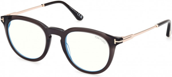 Tom Ford FT5905-B Eyeglasses, 020 - Shiny Grey / Shiny Palladium