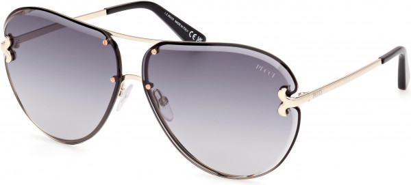 Emilio Pucci EP0217 Sunglasses, 32B - Shiny Pale Gold / Shiny Pale Gold