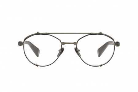 Balmain BRIGADE - IV Eyeglasses, Black Rhodium - Dark Brown Swirl 