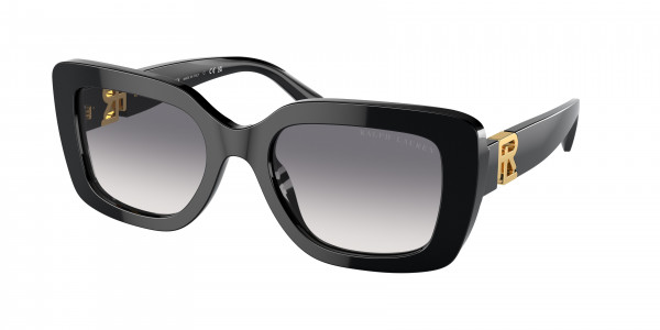 Ralph Lauren RL8217U THE NIKKI Sunglasses, 500179 THE NIKKI BLACK GRADIENT PURPL (BLACK)