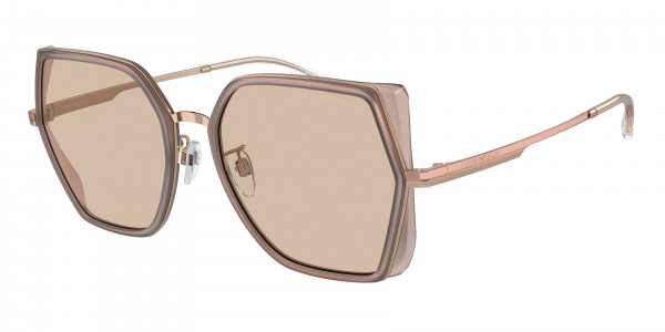 Emporio Armani EA2142D Sunglasses, 301193 OPALINE PINK/ROSE GOLD LIGHT B (PINK)