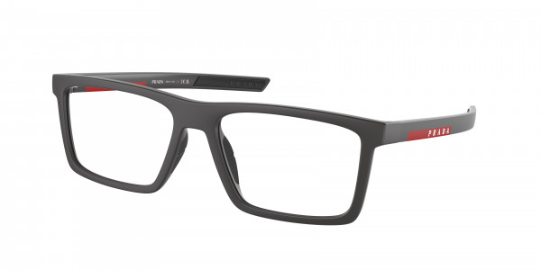 Prada Linea Rossa PS 02QV Eyeglasses, 01D1O1 TRANSPARENT ANTHRACITE (GREY)
