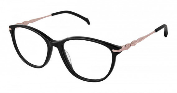 SuperFlex SF-640 Eyeglasses, S300-BLACK ROSE GOLD