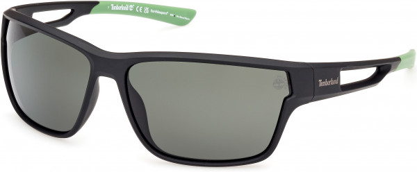 Timberland TB00001 Sunglasses, 02R - Matte Black / Matte Black