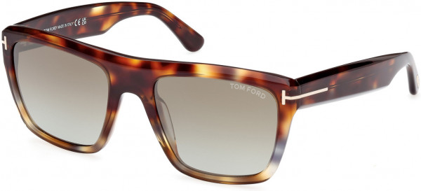 Tom Ford FT1077 ALBERTO Sunglasses, 52F - Dark Havana / Dark Havana