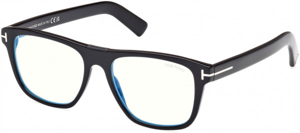 Tom Ford FT5902-B Eyeglasses, 001 - Shiny Black / Shiny Black