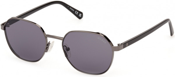 Guess GU00116 Sunglasses, 08A - Shiny Gunmetal / Shiny Gunmetal