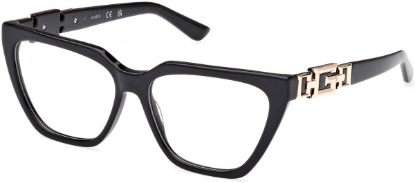 Guess GU2985 Eyeglasses, 001 - Shiny Black / Shiny Black
