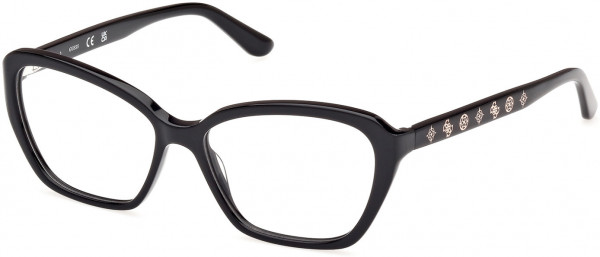 Guess GU50115 Eyeglasses, 001 - Shiny Black / Shiny Black