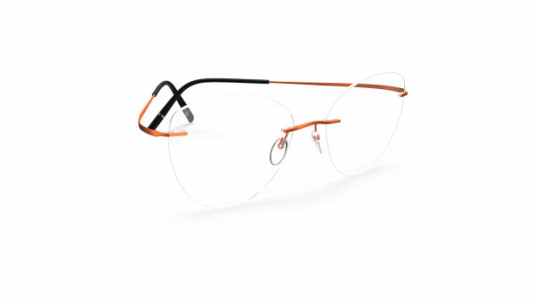 Silhouette Titan Minimal Art Stellar  5599 NQ Eyeglasses, 2540 Lava Orange