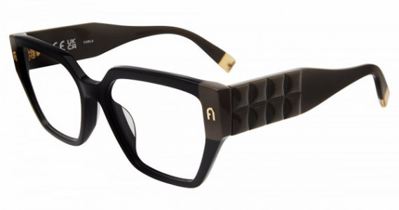 Furla VFU775 Eyeglasses, BLACK (0700)