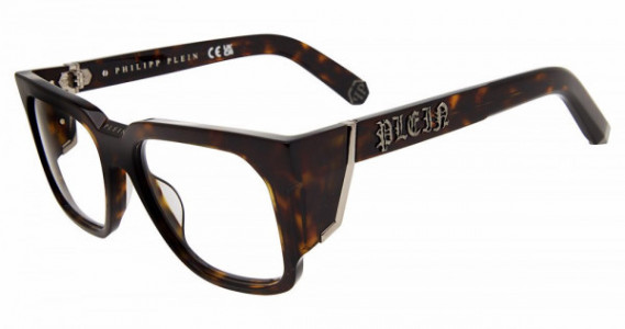 Philipp Plein VPP141M Eyeglasses, DARK HAVANA (0722)