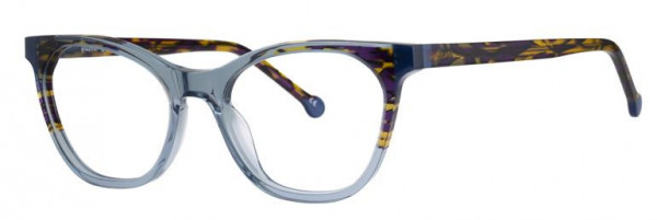 Glacee GL7019 Eyeglasses, C1 CRYS BLU/PURPDEMI