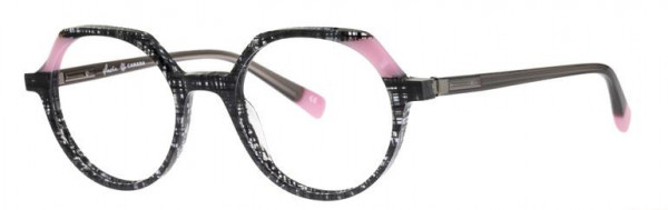 Glacee GL7009 Eyeglasses, C1 BLK ETCH/PNK
