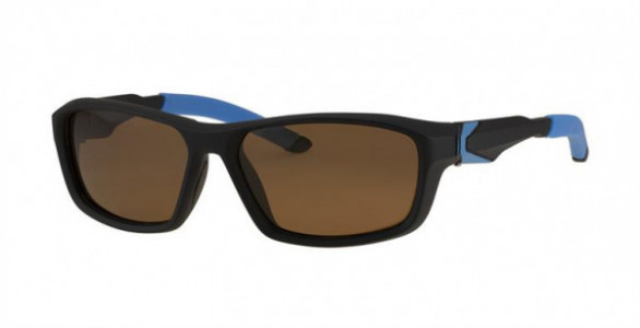One Sun SUN 215 Sunglasses, C2 MT BLK/BLUE 215-C2 MATT BLACK/BLUE 58-16-137