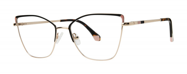 Genevieve ANGELIQUE Eyeglasses, Matte Ivory/Sienna/Silver
