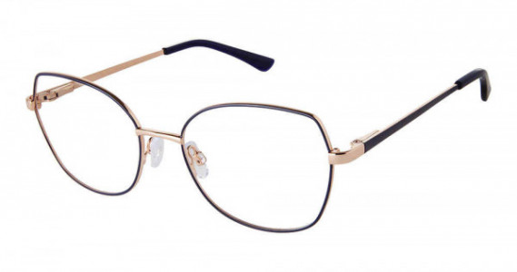 SuperFlex SF-646 Eyeglasses, S201-NAVY ROSE GOLD