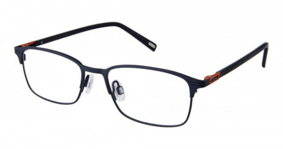 KLiiK Denmark K-757 Eyeglasses, M101-NAVY ORANGE