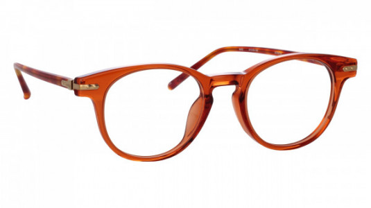 Linda Farrow LF25 BAY Eyeglasses, (014) AMBER/AMBERT-SHELL/LIGHT GOLD