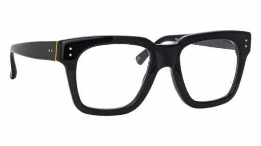Linda Farrow LFLC71 MAX Eyeglasses, (001) BLACK/YELLOW GOLD