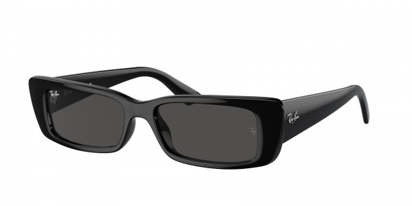 Ray-Ban RB4425 TERU Sunglasses, 667787 TERU BLACK DARK GREY (BLACK)