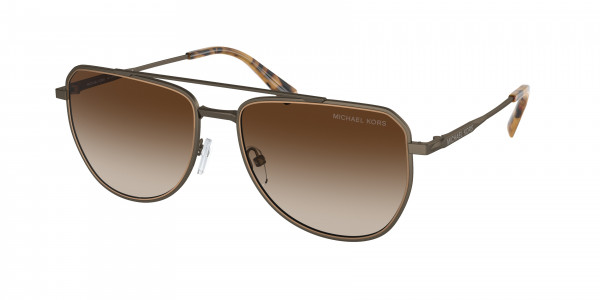 Michael Kors MK1155 WHISTLER Sunglasses, 100113 WHISTLER MATTE HUSK BROWN GRAD (GREY)