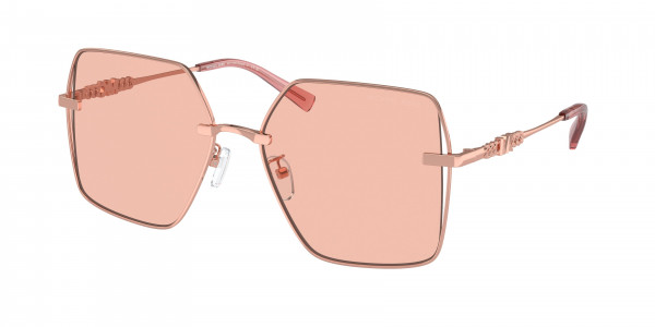 Michael Kors MK1157D SANYA Sunglasses, 110884 SANYA ROSE GOLD SHINY ROSE SOL (GOLD)