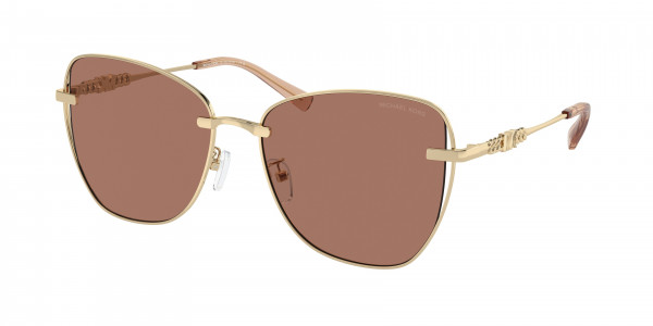 Michael Kors MK1158D BEIJING Sunglasses, 101403 BEIJING LIGHT GOLD SHINY LIGHT (GOLD)