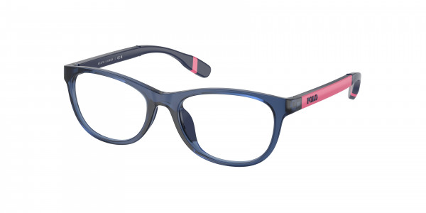 Ralph Lauren Children PP8548U Eyeglasses, 5717 SHINY TRANSPARENT DARK BLUE (BLUE)