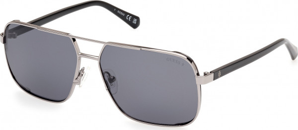 Guess GU00119 Sunglasses, 08F - Shiny Gunmetal / Shiny Gunmetal