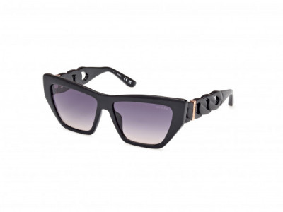 Guess GU00111 Sunglasses, 01B - Shiny Black / Shiny Black