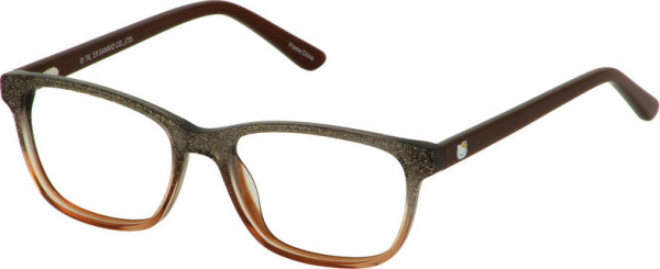 Hello Kitty Hello Kitty 307 Eyeglasses, 3-BROWN GLITTER