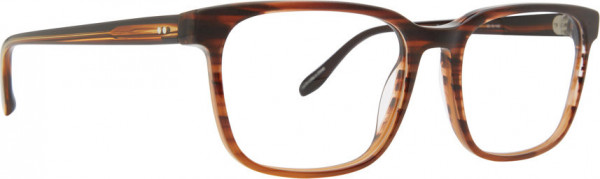 Badgley Mischka BM Kline Eyeglasses, Brown Horn