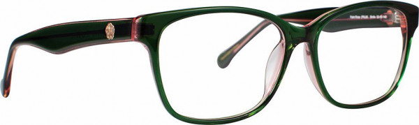 Trina Turk TT Birdie Eyeglasses, Palm Rose