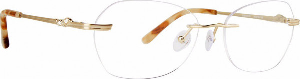 Jenny Lynn JL Dignified Eyeglasses, Gold