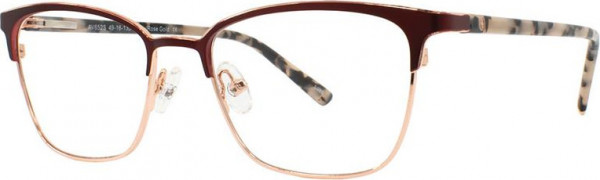 Adrienne Vittadini 652 Eyeglasses, Teal/Gun