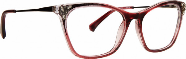 Badgley Mischka BM Fantina Eyeglasses, Merlot