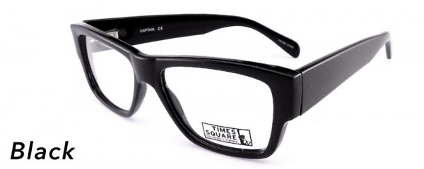 Smilen Eyewear Times Square Times Square Captain Eyeglasses, Black