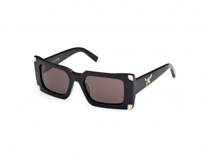 MCM Worldwide MW0007 Sunglasses, 01A - Shiny Black / Shiny Black