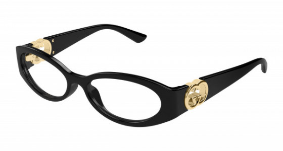 Gucci GG1693O Eyeglasses, 001 - BLACK with TRANSPARENT lenses