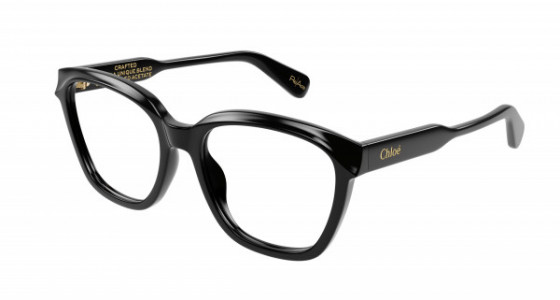 Chloé CH0265O Eyeglasses, 001 - BLACK with TRANSPARENT lenses